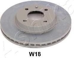Ashika 60-0W-W18 тормозной диск на CHEVROLET AVEO седан (T300)