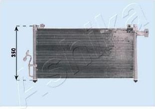 Ashika CND253011 конденсатор, кондиционер на MAZDA 323 S VI (BJ)
