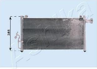 Ashika CND253014 конденсатор, кондиционер на MAZDA PREMACY (CP)