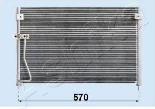 Ashika CND253016 конденсатор, кондиционер на MAZDA 626 V Hatchback (GF)