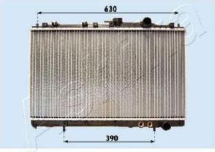 Ashika RDA283101 радиатор, охлаждение двигателя на HYUNDAI SANTAMO