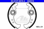 ATE 03.0137-0015.2 комплект тормозных колодок на FIAT UNO (146A/E)