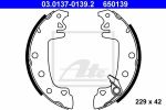 ATE 03.0137-0139.2 комплект тормозных колодок на PEUGEOT 305 I Break (581D)