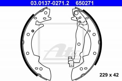 ATE 03.0137-0271.2 комплект тормозных колодок на PEUGEOT 405 II Break (4E)