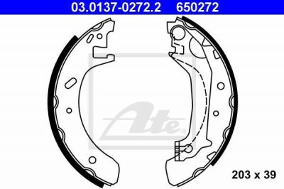 ATE 03.0137-0272.2 комплект тормозных колодок на FORD MONDEO I (GBP)