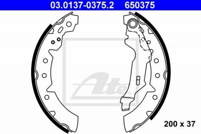 ATE 03.0137-0375.2 комплект тормозных колодок на TOYOTA CARINA E седан (_T19_)