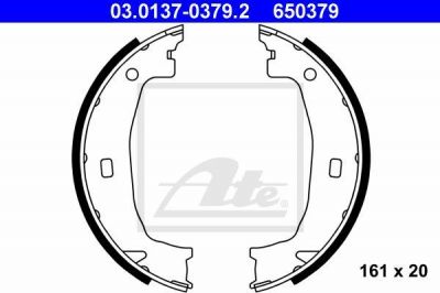 ATE 03.0137-0379.2 Колодки стояночного тормоза E81/E87/E46/E90/F20/F30 all 98-> (3013703792)