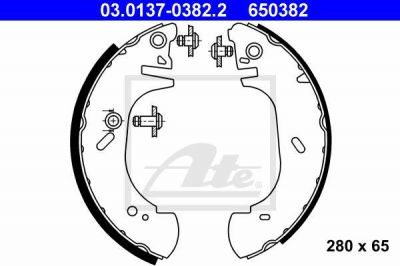 ATE 03.0137-0382.2 комплект тормозных колодок на OPEL MOVANO Combi (J9)