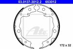 ATE 03.0137-3012.2 комплект тормозных колодок, стояночная тормозная с на NISSAN QASHQAI (J11, J11_)