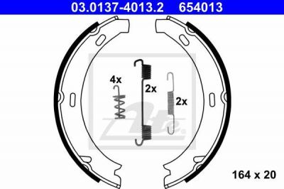 ATE 03.0137-4013.2 Колодки торм.бараб. MB W203, Vaneo