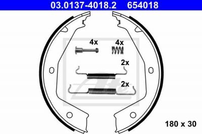 ATE 03.0137-4018.2 комплект тормозных колодок, стояночная тормозная с на FIAT ULYSSE (220)