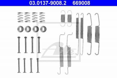 ATE 03.0137-9008.2 комплектующие, тормозная колодка на VW POLO купе (86C, 80)