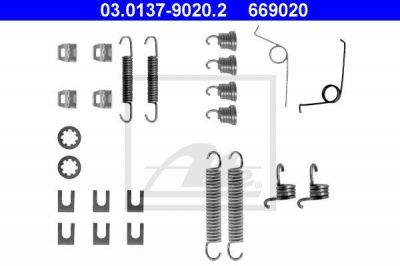 ATE 03.0137-9020.2 комплектующие, тормозная колодка на PEUGEOT 305 I Break (581D)