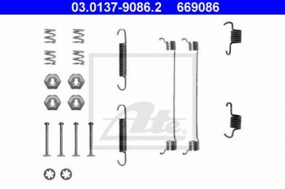 ATE 03.0137-9086.2 комплектующие, тормозная колодка на RENAULT CLIO I (B/C57_, 5/357_)