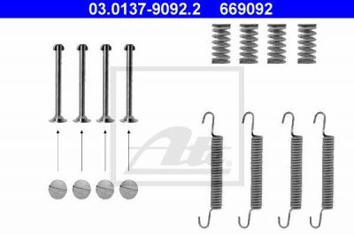 ATE 03.0137-9092.2 комплектующие, стояночная тормозная система на OPEL MONZA A (22_)