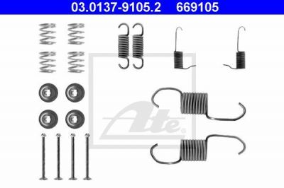 ATE 03.0137-9105.2 комплектующие, тормозная колодка на MITSUBISHI L 300 автобус (P0_W, P1_W, P2_W)