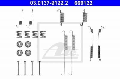 ATE 03.0137-9122.2 комплектующие, тормозная колодка на FORD ESCORT IV кабрио (ALF)