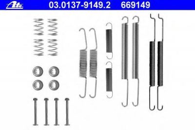 ATE 03.0137-9149.2 Ремкомплект барабанных колодок VAG (1J0698545)