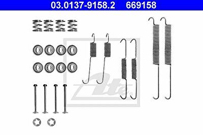 ATE 03.0137-9158.2 комплектующие, тормозная колодка на RENAULT CLIO II (BB0/1/2_, CB0/1/2_)