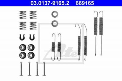 ATE 03.0137-9165.2 комплектующие, тормозная колодка на NISSAN ALMERA I (N15)