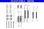 ATE 03.0137-9168.2 Ремкомплект барабанных колодок AD 80 VW G2/G3/B3 (1H0698545A)