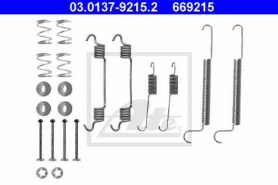 ATE 03.0137-9215.2 Комплектующие, тормозная колодка