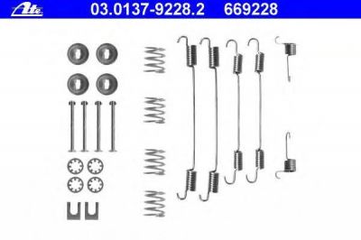 ATE 03.0137-9228.2 Комплектующие, тормозная колодка