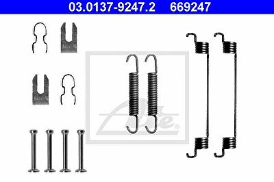 ATE 03.0137-9247.2 Комплектующие, тормозная колодка