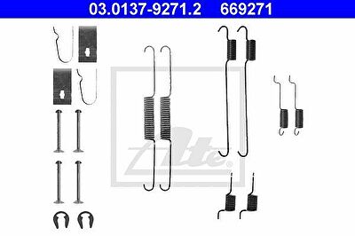 ATE 03.0137-9271.2 комплектующие, тормозная колодка на SUZUKI BALENO универсал (EG)