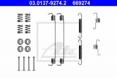 ATE 03.0137-9274.2 Комплектующие, тормозная колодка