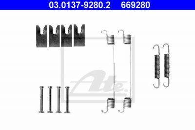 ATE 03.0137-9280.2 Комплектующие, тормозная колодка