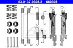 ATE 03.0137-9308.2 комплектующие, тормозная колодка на SMART FORTWO Cabrio (451)