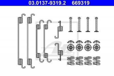 ATE 03.0137-9319.2 комплектующие, тормозная колодка на SUZUKI SX4 (EY, GY)