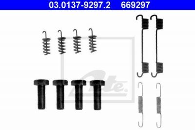 ATE 03013792972 Установ. ком-т колодок MB W211, 220