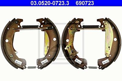 ATE 03.0520-0723.3 комплект тормозных колодок на RENAULT TRAFIC фургон (TXX)