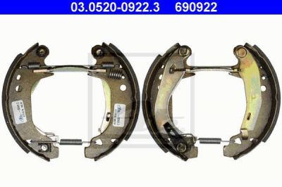 ATE 03.0520-0922.3 комплект тормозных колодок на PEUGEOT 309 II (3C, 3A)