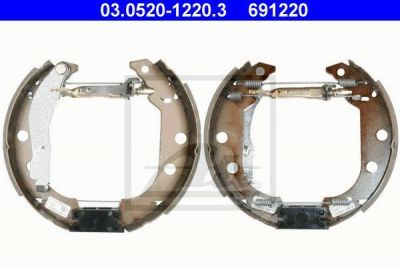 ATE 03.0520-1220.3 комплект тормозных колодок на PEUGEOT 405 I (15B)