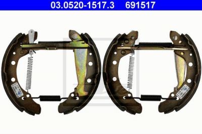 ATE 03.0520-1517.3 комплект тормозных колодок на VW LUPO (6X1, 6E1)