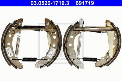 ATE 03.0520-1719.3 комплект тормозных колодок на VW POLO купе (86C, 80)