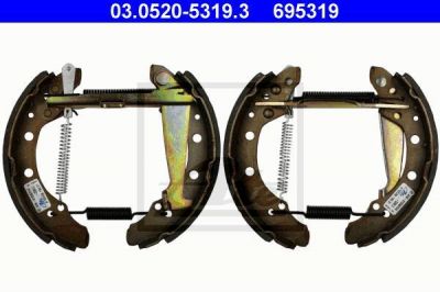 ATE 03.0520-5319.3 комплект тормозных колодок на SKODA FELICIA I Fun (797)