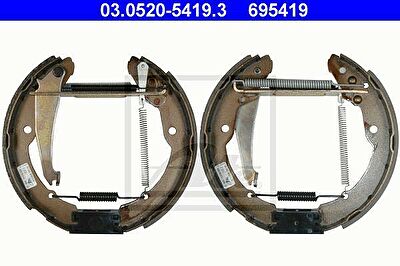 ATE 03.0520-5419.3 комплект тормозных колодок на SKODA ROOMSTER Praktik (5J)