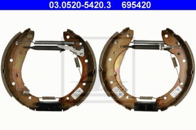 ATE 03.0520-5420.3 комплект тормозных колодок на PEUGEOT 405 II Break (4E)