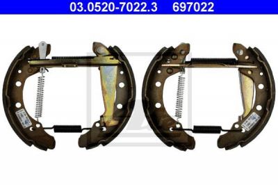 ATE 03.0520-7022.3 комплект тормозных колодок на SKODA FELICIA I Fun (797)