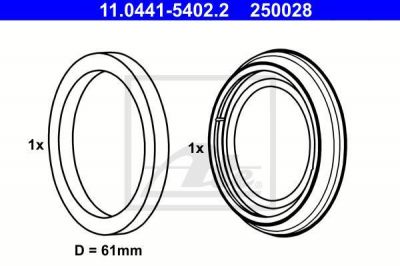 ATE 11.0441-5402.2 комплект прокладок, корпус скобы тормоза на OPEL OMEGA A (16_, 17_, 19_)