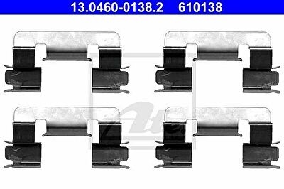 ATE 13.0460-0138.2 комплектующие, колодки дискового тормоза на TOYOTA COROLLA (CDE12_, ZZE12_, NDE12_, ZDE12_)