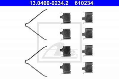 ATE 13.0460-0234.2 комплектующие, колодки дискового тормоза на MAZDA 323 F VI (BJ)