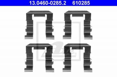 ATE 13.0460-0285.2 комплектующие, колодки дискового тормоза на NISSAN ALMERA I (N15)