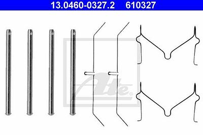 ATE 13.0460-0327.2 комплектующие, колодки дискового тормоза на TOYOTA LAND CRUISER (BJ4_)