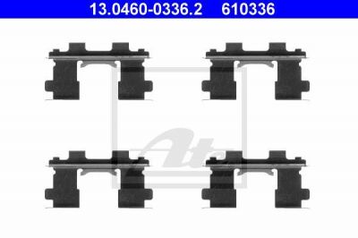 ATE 13.0460-0336.2 комплектующие, колодки дискового тормоза на NISSAN 100 NX (B13)