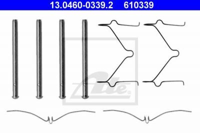 ATE 13.0460-0339.2 комплектующие, колодки дискового тормоза на MAZDA 323 C IV (BG)